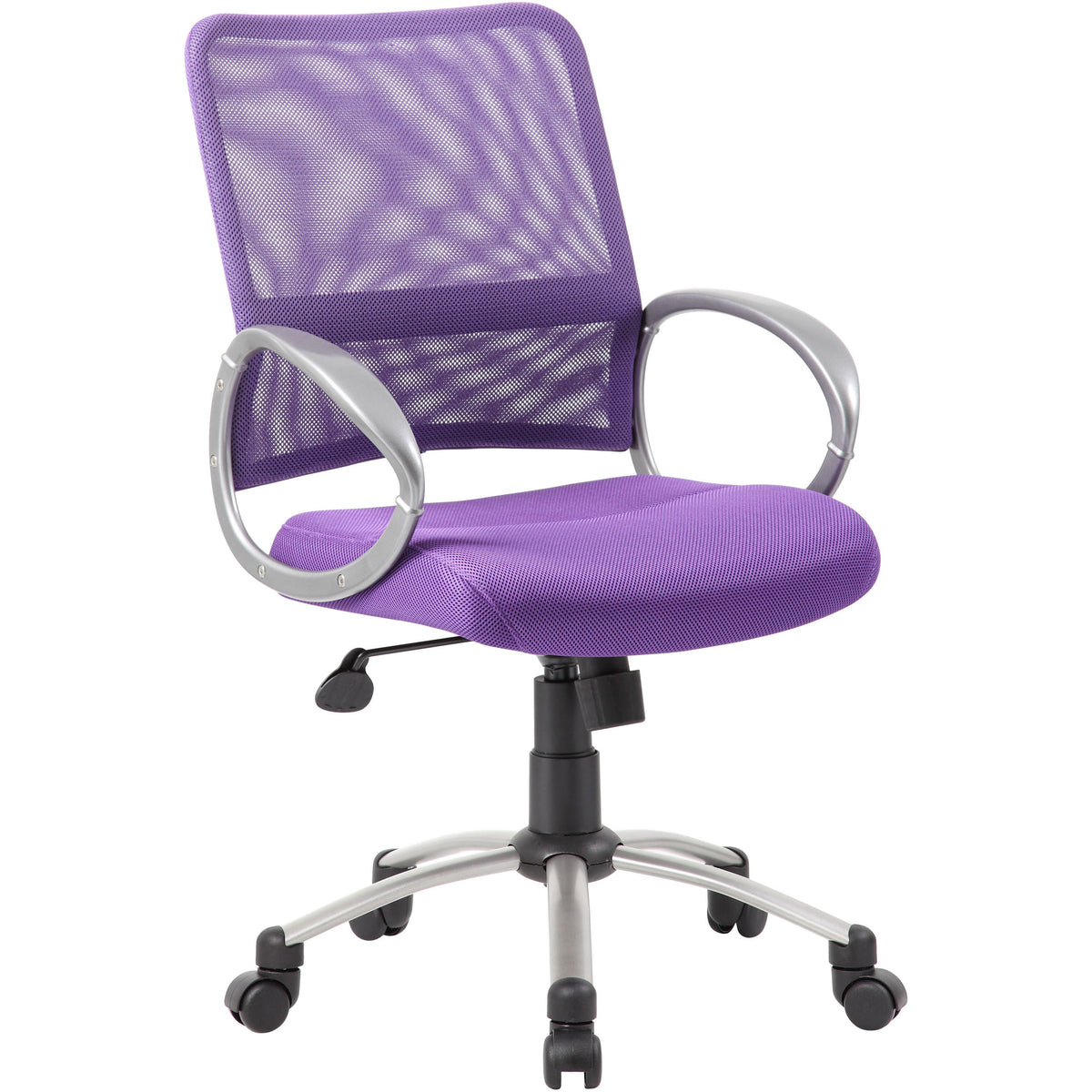 Mesh Back with Pewter Finish Task Chair, B6416-PR