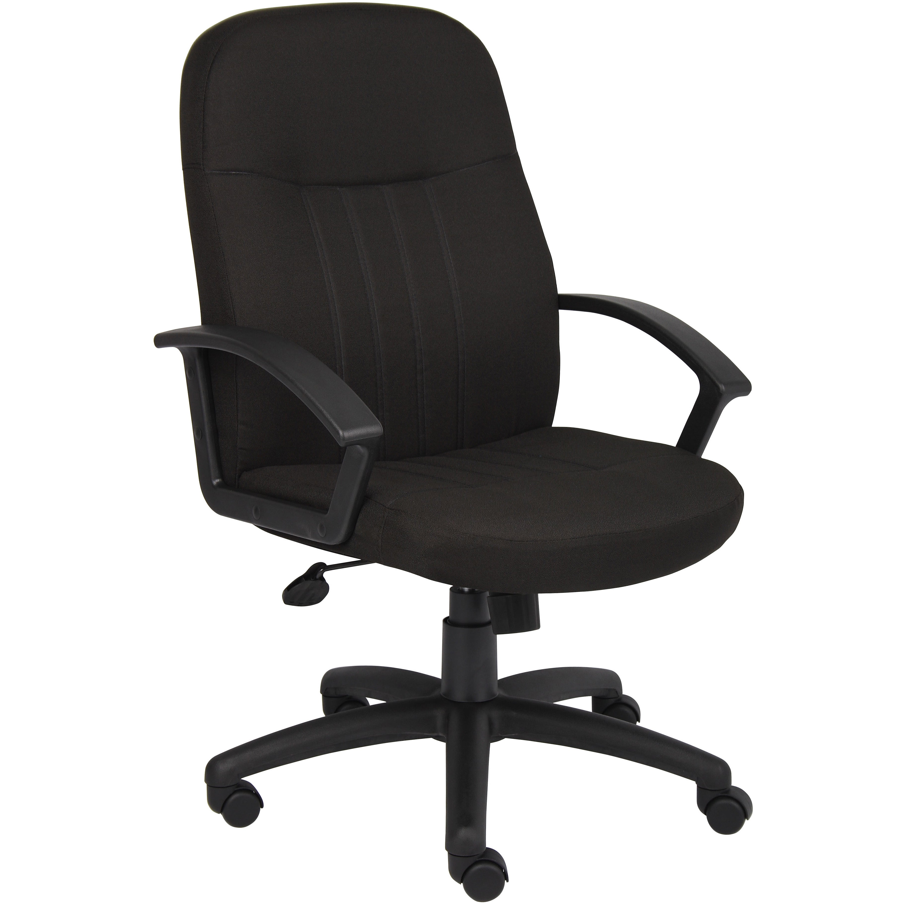 Mid Back Fabric Managers Chair In Black, B8306-BK