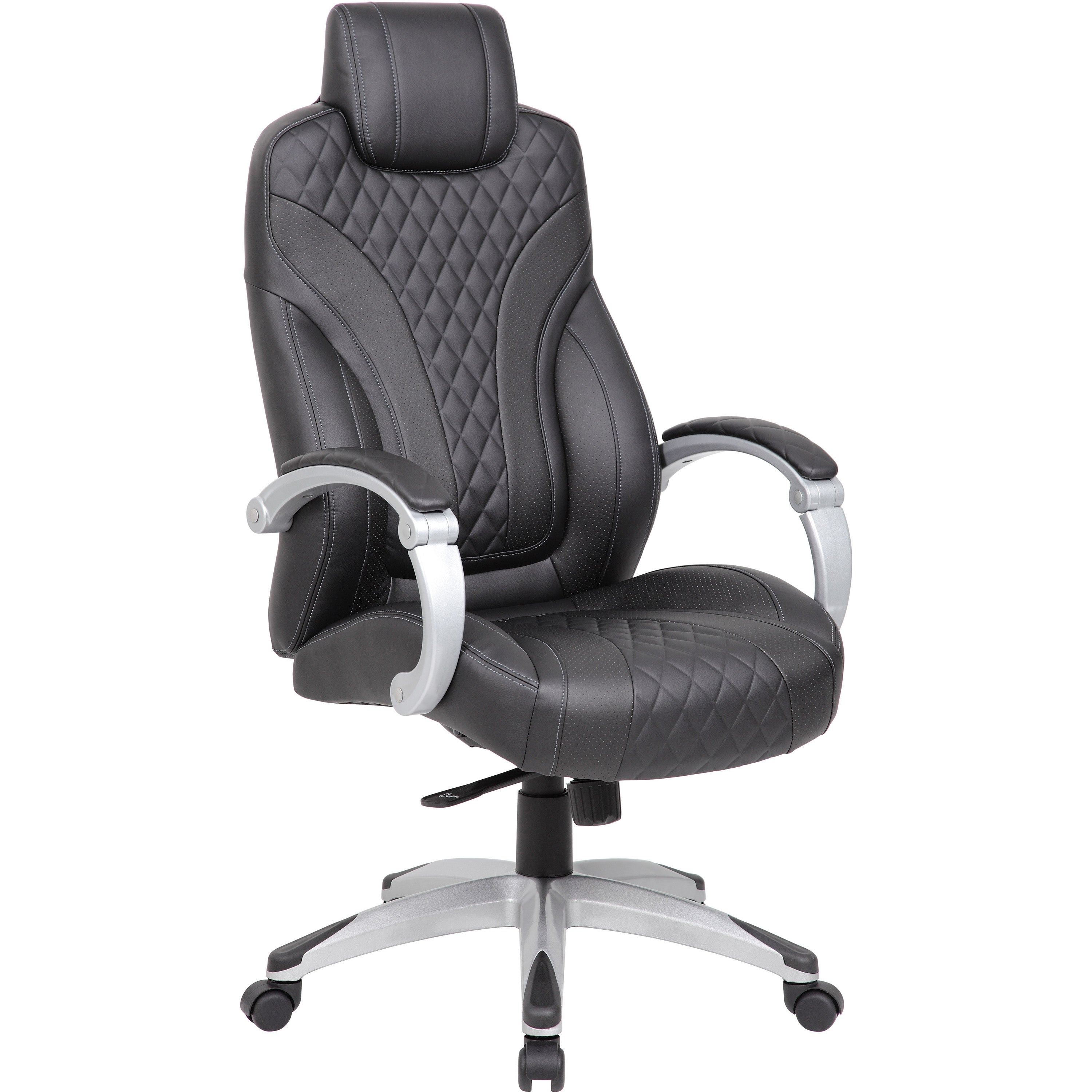 Executive Hinged Arm Chair - Black/Grey, B8871-BKGY