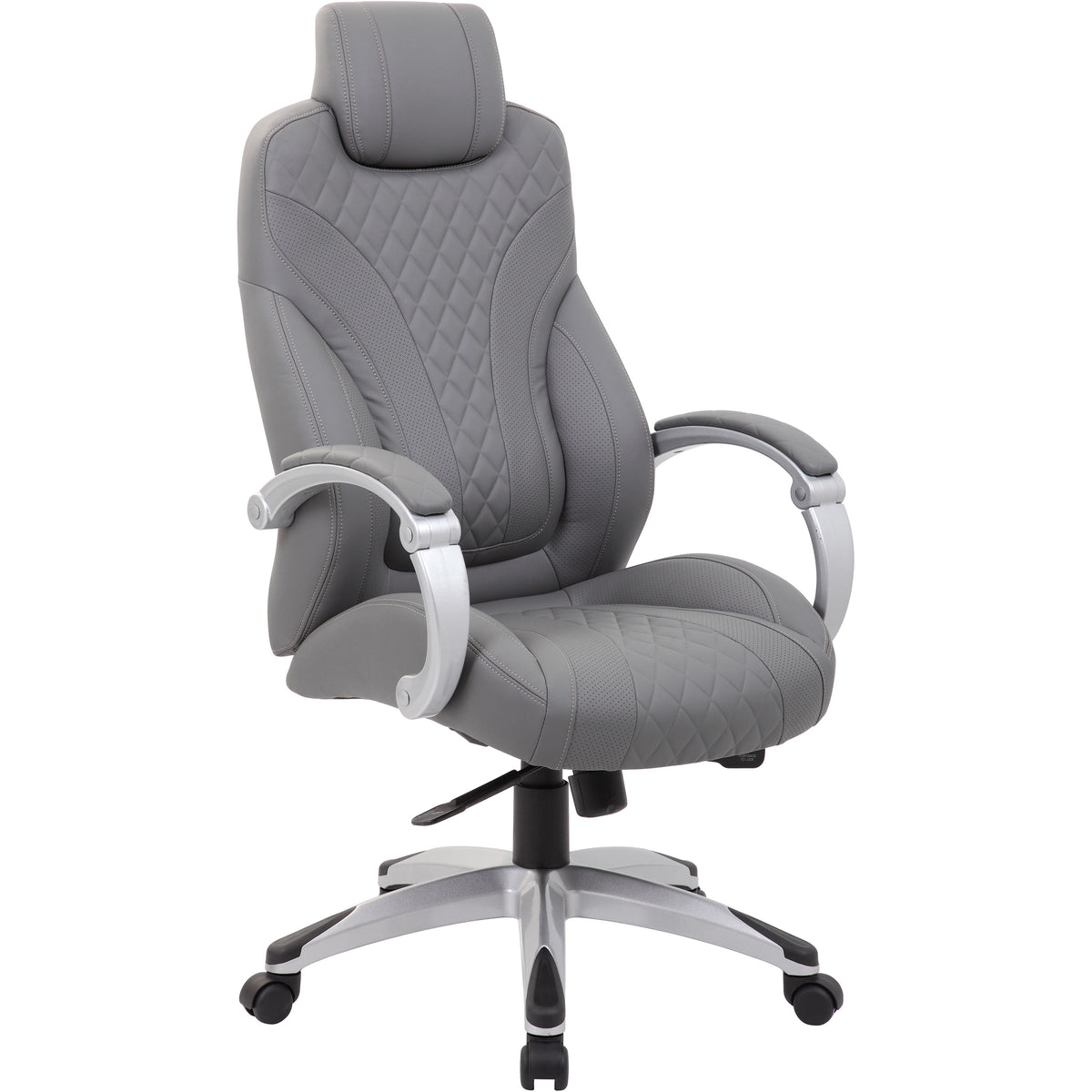 Executive Hinged Arm Chair - Grey, B8871-GY