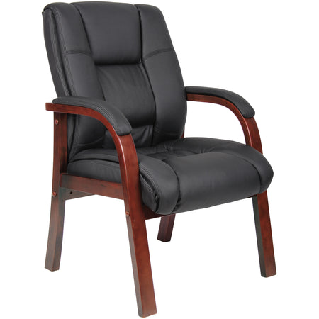 Mid Back Wood Finished guest, accent or dining chair, B8999-C