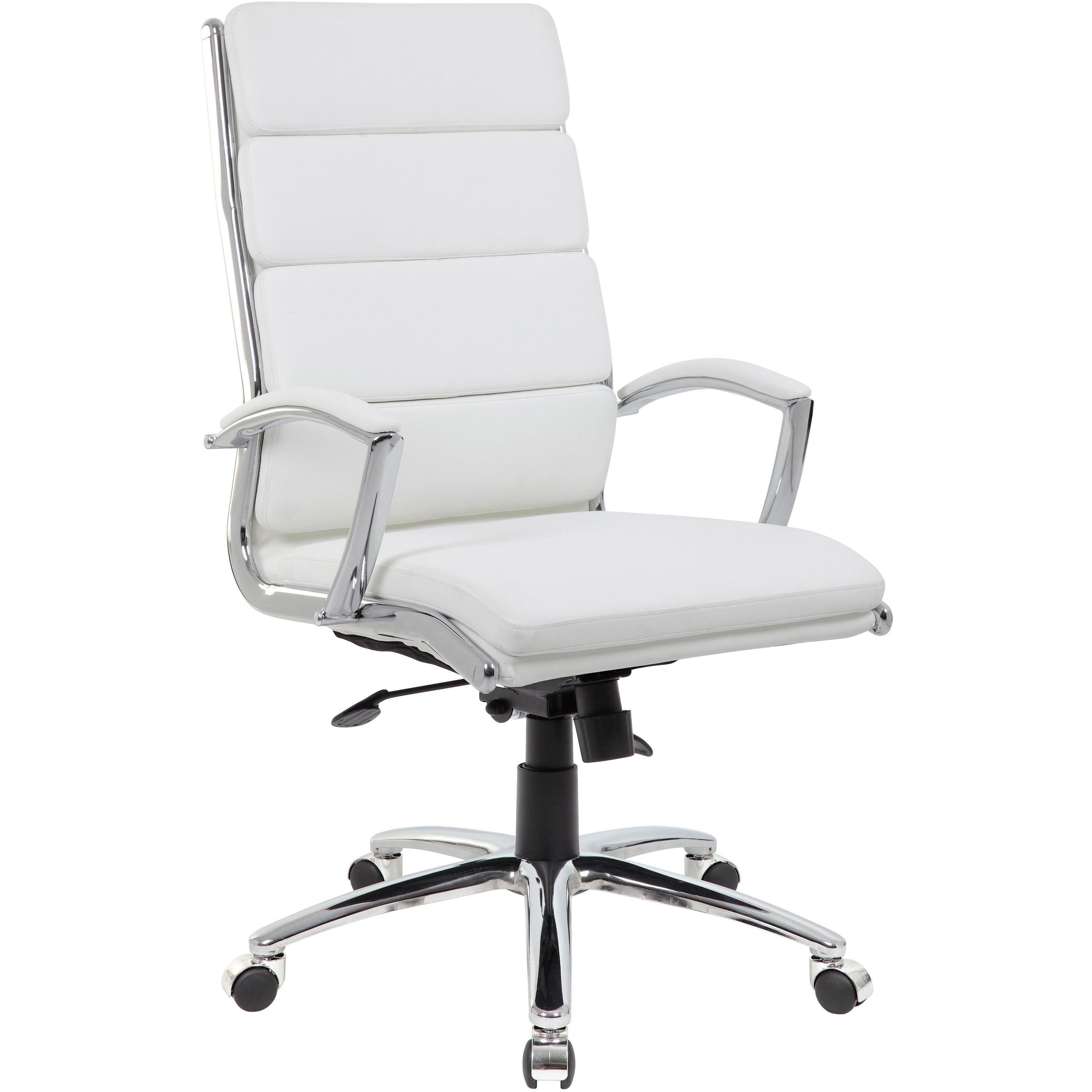 Executive CaressoftPlus Chair with Metal Chrome Finish, B9471-WT