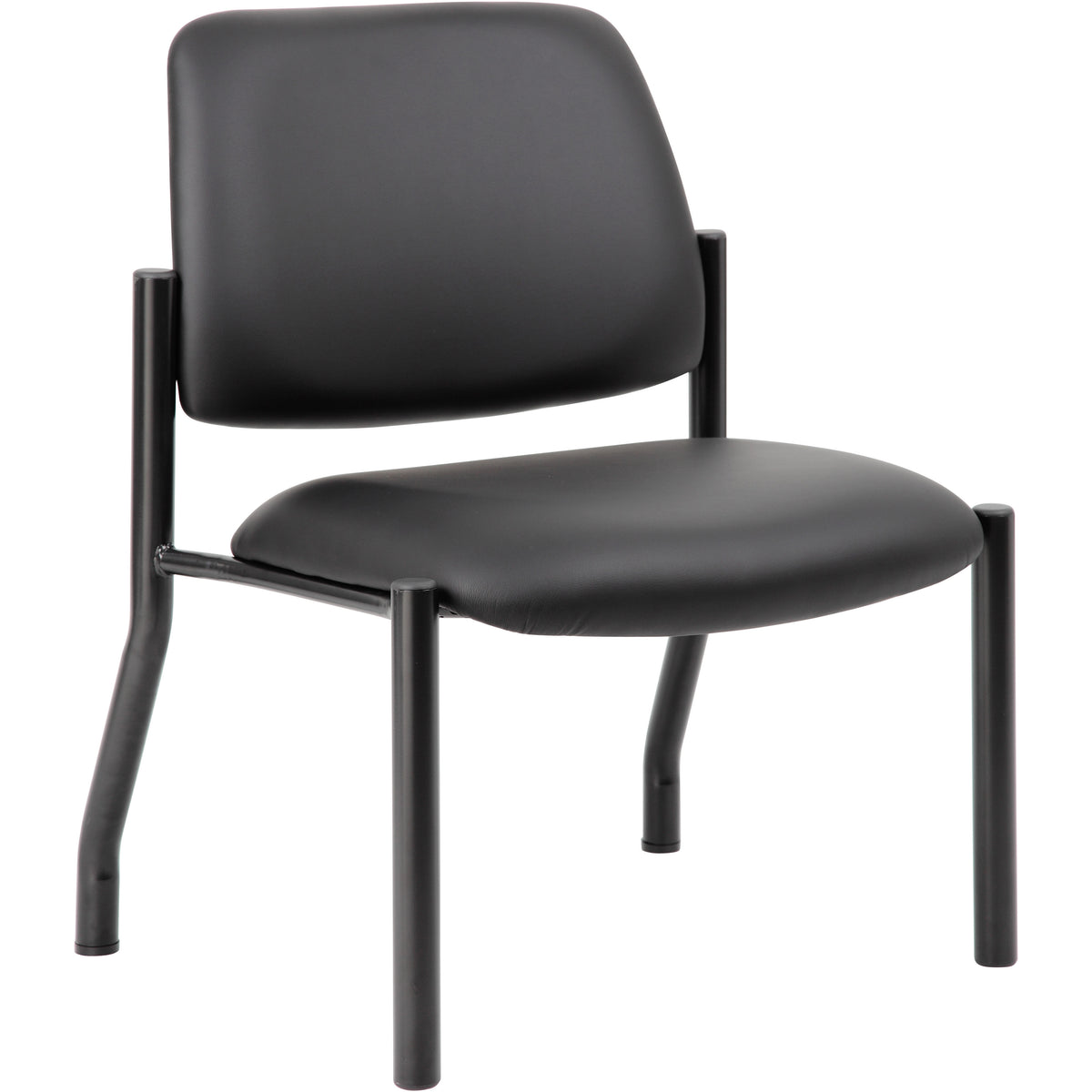 Antimicrobial Armless Guest Chair, 400 lb. weight capacity, B9595AM-BK-400