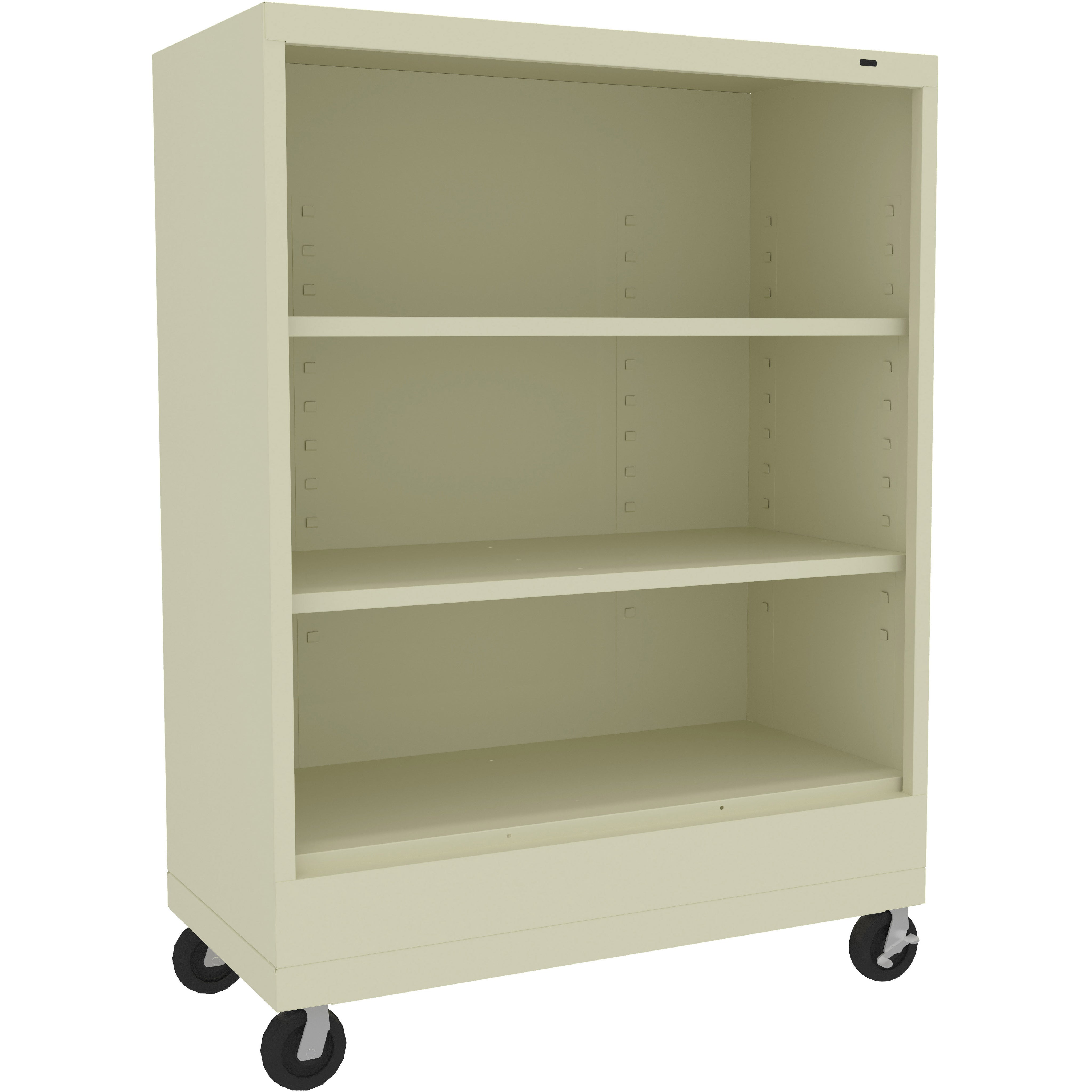 Tennsco 43" High Welded Bookcase with Casters - 18" Deep, BC18-42M
