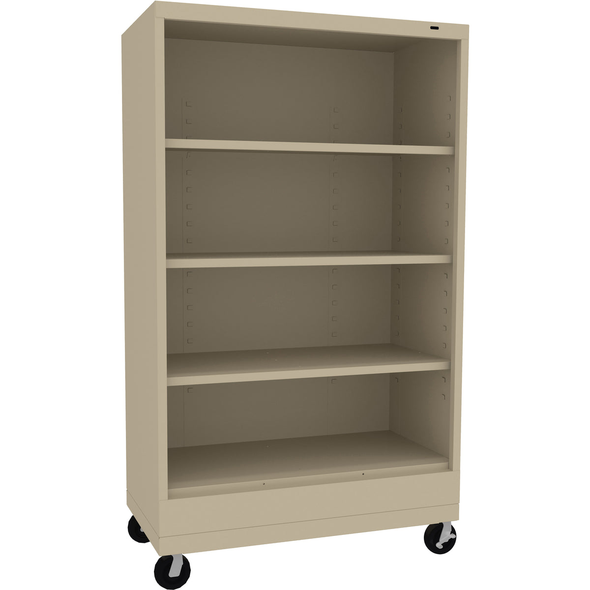 Tennsco 55" High Welded Bookcase with Casters - 18" Deep, BC18-52M