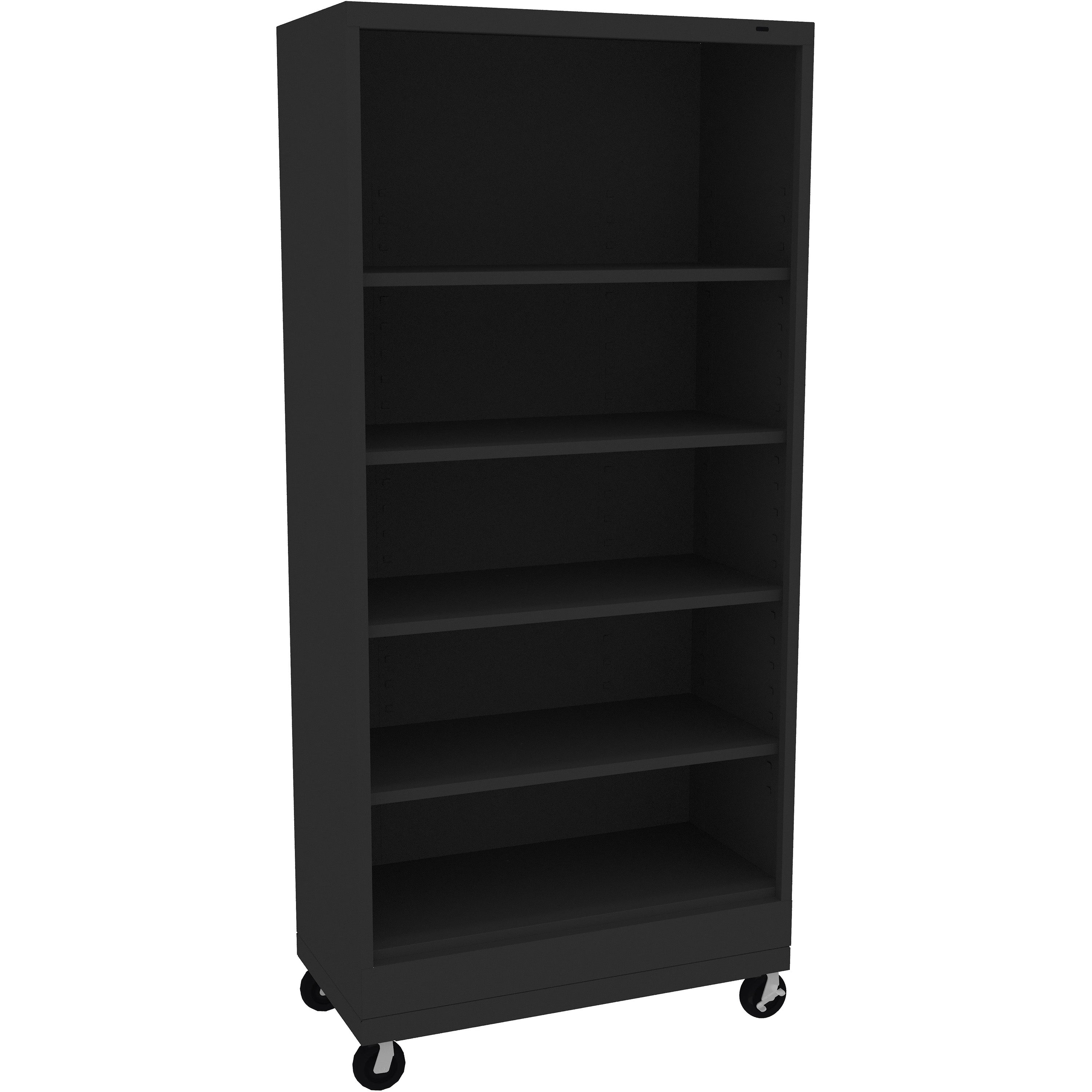 Tennsco 72" High Welded Bookcase with Casters - 18" Deep, BC18-72M