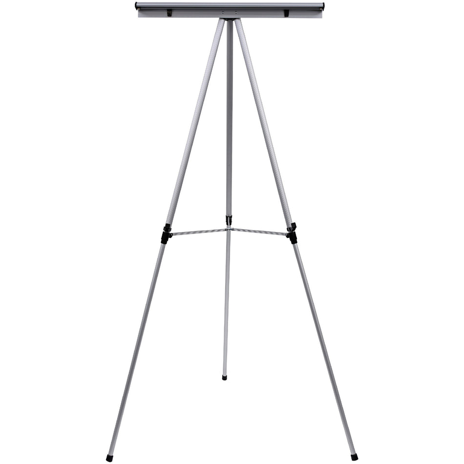 FLX05101MV Portable Heavy Duty Display Easel, Telescoping Adjustable Height Tripod, Adjustable Easel Pad Holder, 70" x 38", Black Aluminum Frame by MasterVision