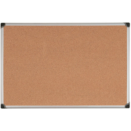 CA321170 Maya Series Cork Bulletin Board, 36" x 60" Aluminum Frame, Wall Mounting Kit by MasterVision