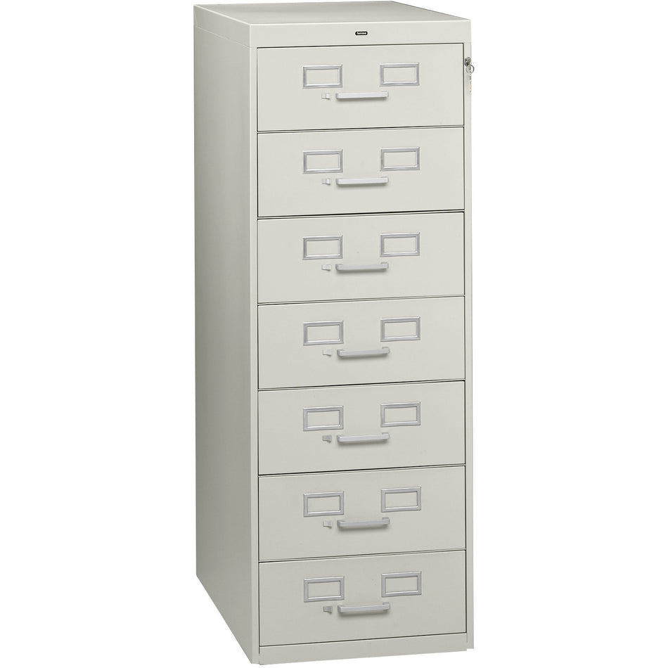 Tennsco 52" High Card File with Seven Drawers, CF-758