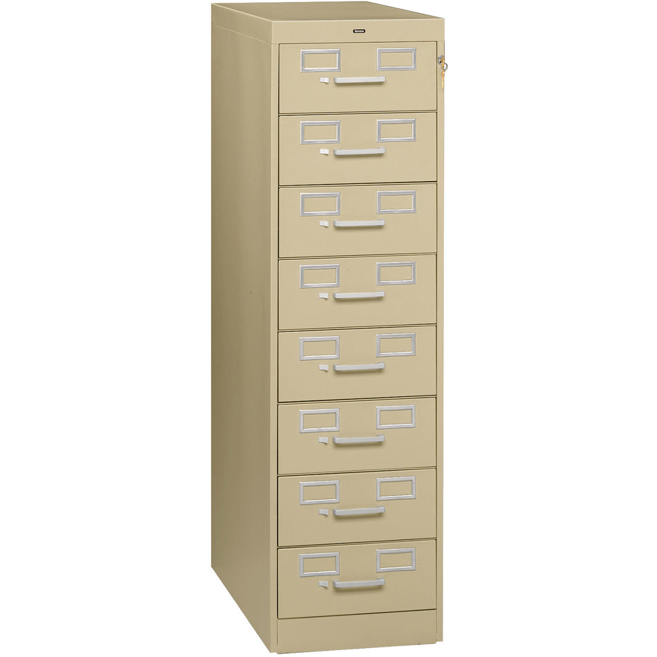 Tennsco 52" High Card File with Eight Drawers, CF-846