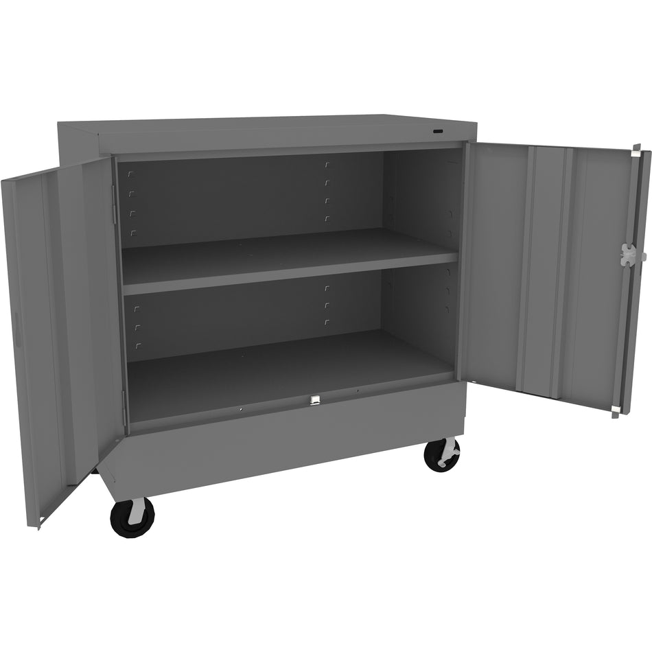 Tennsco 30" High Standard Desk Height Cabinet with Caster Kit - Assembled, CK3018