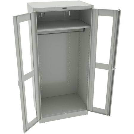Tennsco 78" High Deluxe Wardrobe Cabinet with C-Thru Doors - Assembled, CVD7824W