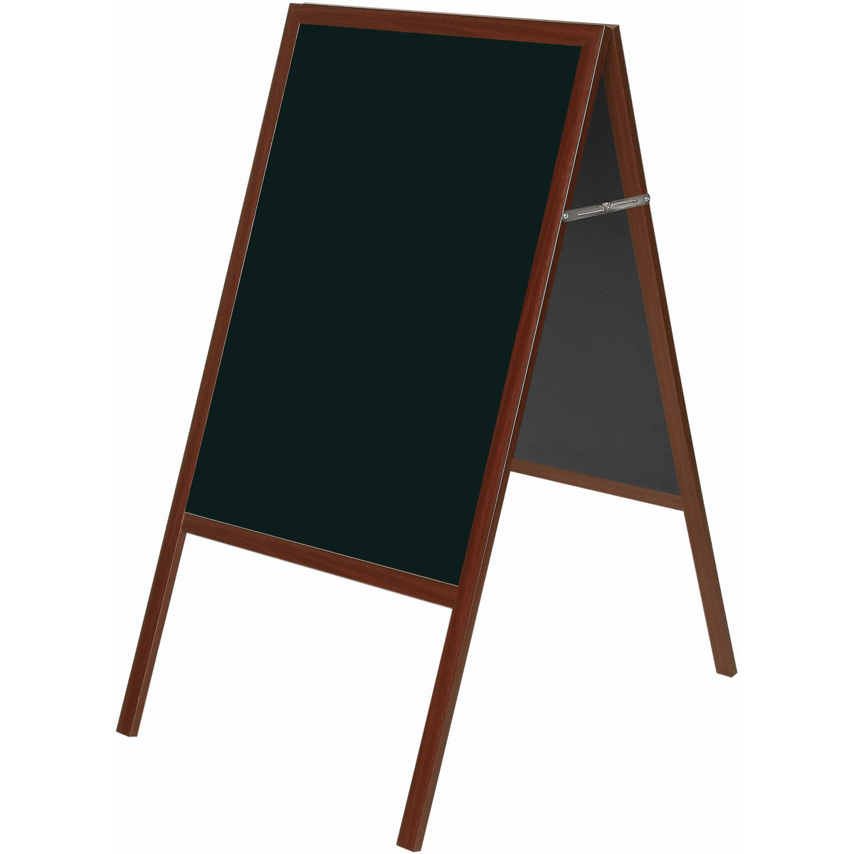 DKT30505052 Freestanding Magnetic Wet Erase Sidewalk Sign Board, Double Sided A-Frame Sandwich Board, 35" x 24", Cherry Wood Frame by MasterVision
