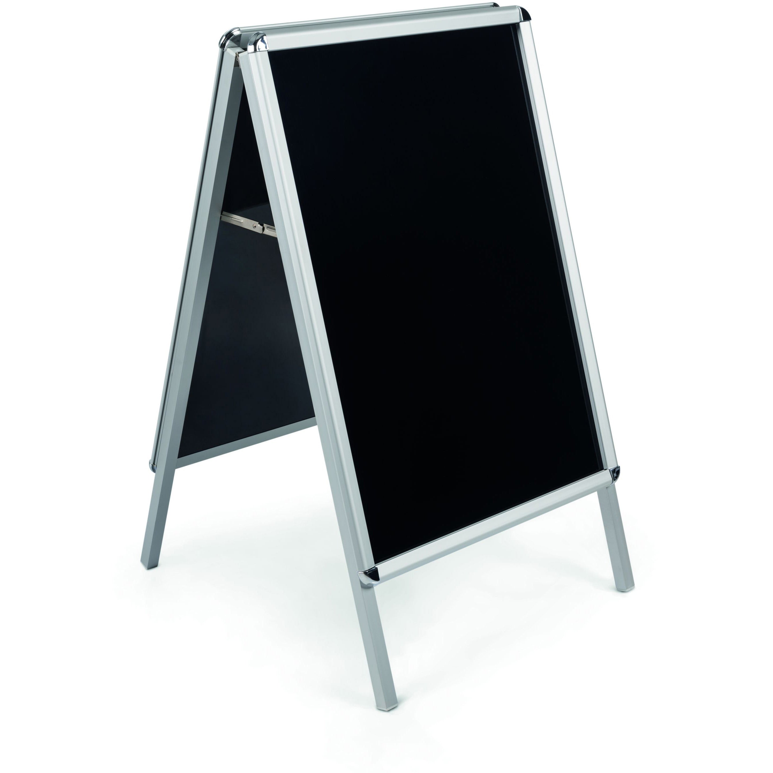 DKT30505072 Freestanding Magnetic Wet Erase Sidewalk Sign Board, Double Sided A-Frame Sandwich Board, 35" x 25", Aluminum Frame by MasterVision
