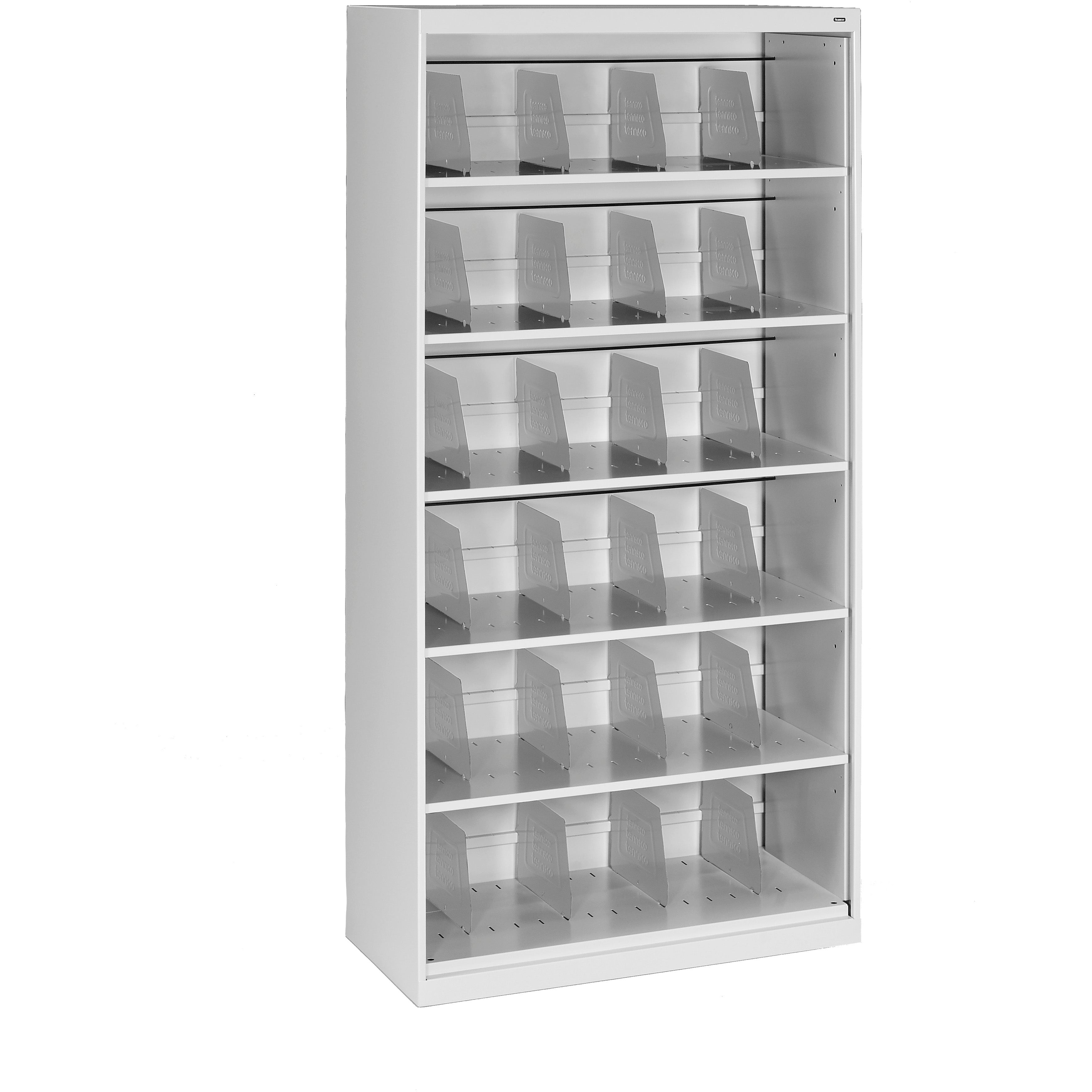 Tennsco Six-Shelf Fixed Shelf Lateral File - Open Style, FS360