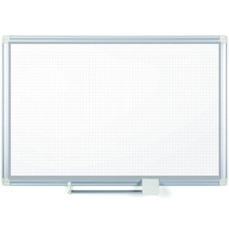 GA03107830A Magentic Dry Erase General Format Planning White Board + Accessory Pack, 1" x 1" Grid, Laquered Steel, 24" x 36", Aluminum Frame by MasterVision