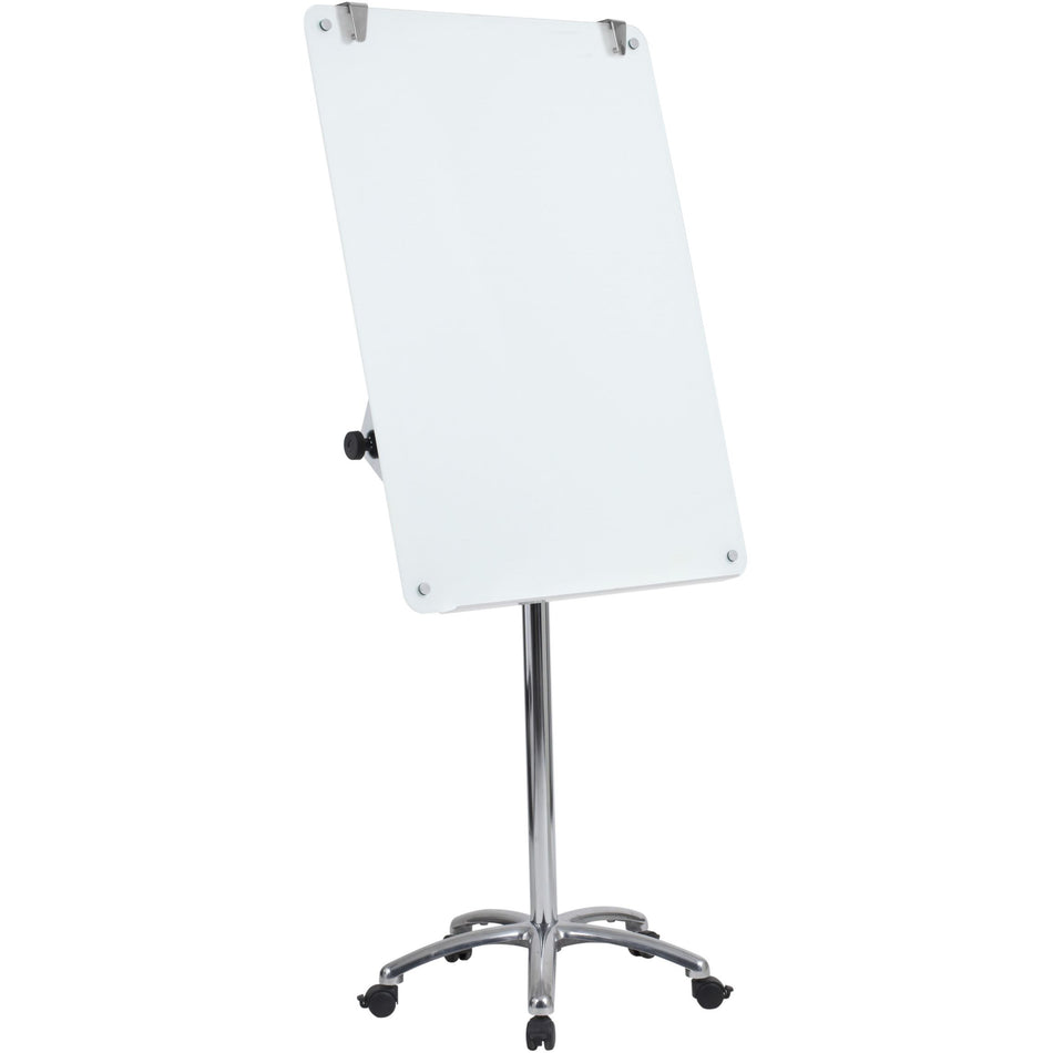 GEA4850116 Mobile Magnetic Glass Dry Erase Presentation White Board Easel Stand on Wheels, 27" x 39" by MasterVision