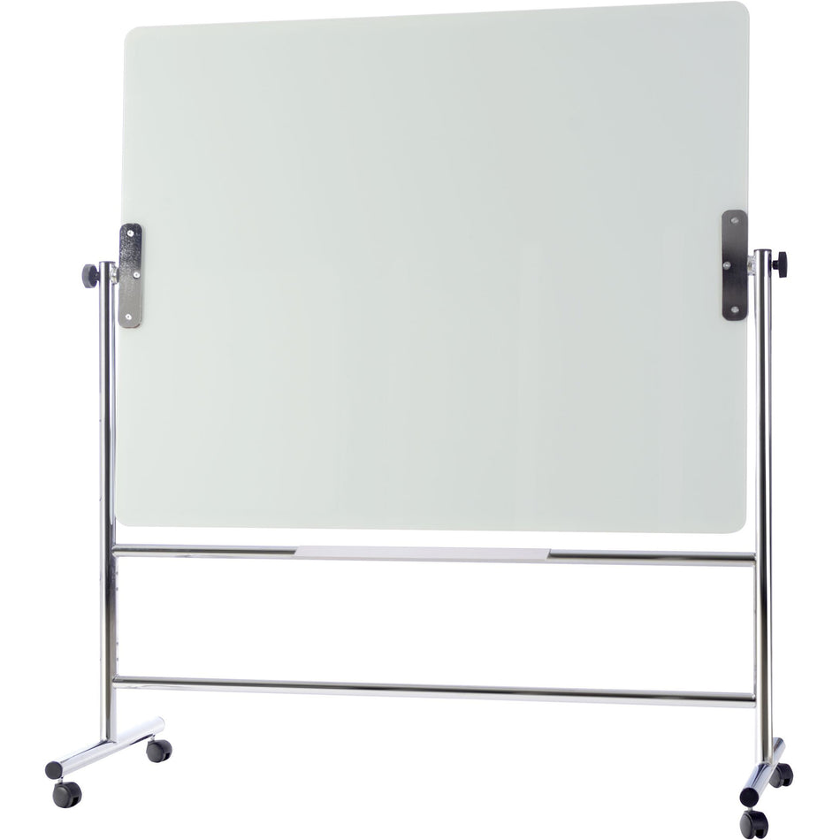 GQR0350GR Reversible Double Sided Magnetic Dry Erase White Board Easel, Mobile Rolling Whiteboard on Wheels, 36" x 48" by MasterVision