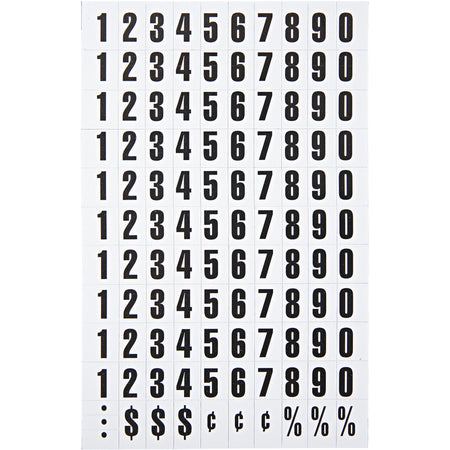 KT2020 Set of Magnetic Numbers, 100+ Magnetic Characters, Perfect for Dry Erase White Board or Refrigerator, by MasterVision