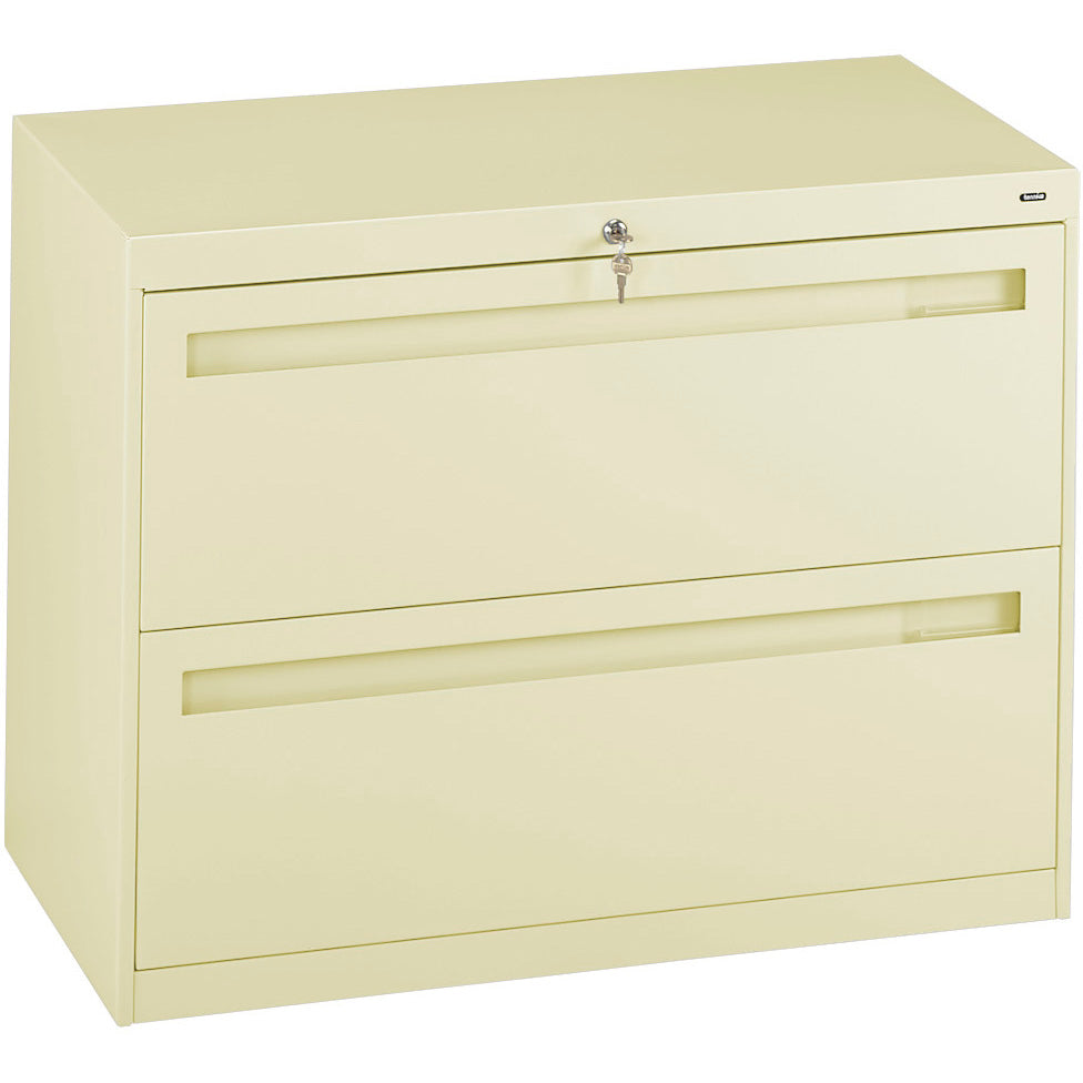 Tennsco 36" Wide Two-Drawer Lateral File with Fixed Drawer Fronts, LPL3624L20