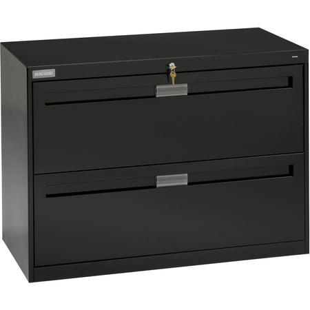 Tennsco 36" Wide Two-Drawer Lateral File with Retractable Doors, LPL3624L21