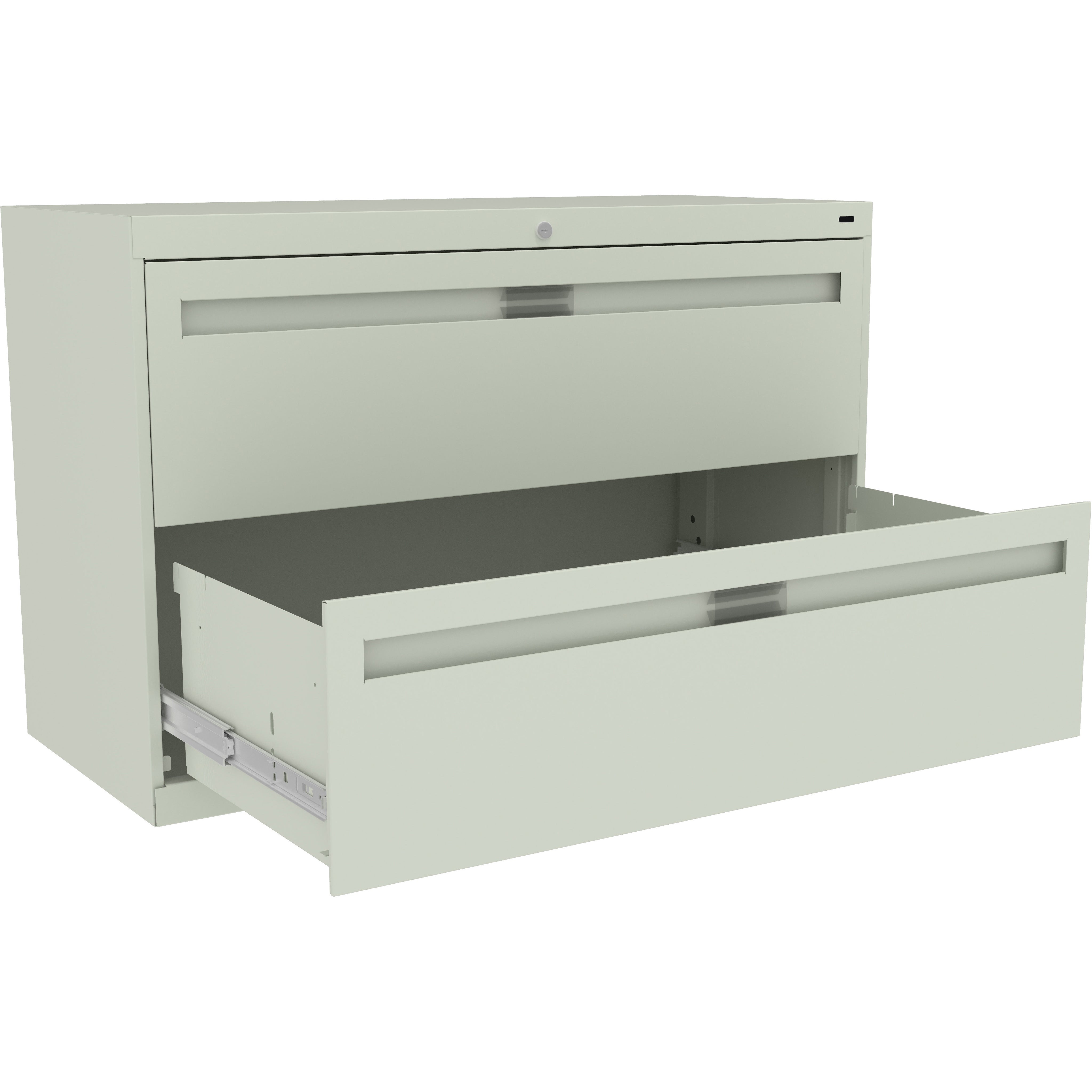 Tennsco 42" Wide Two-Drawer Lateral File with Fixed Drawer Fronts, LPL4224L20