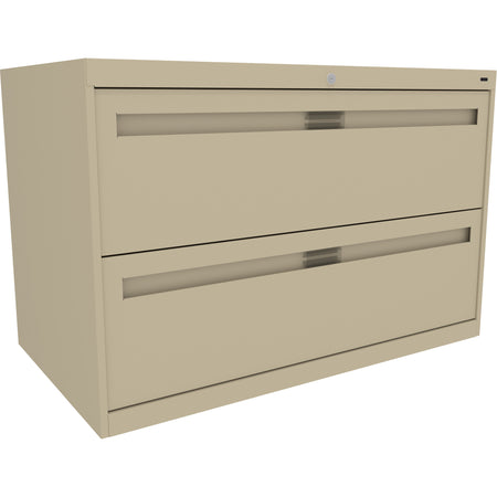 Tennsco 42" Wide Two-Drawer Lateral File with Retractable Doors, LPL4224L21