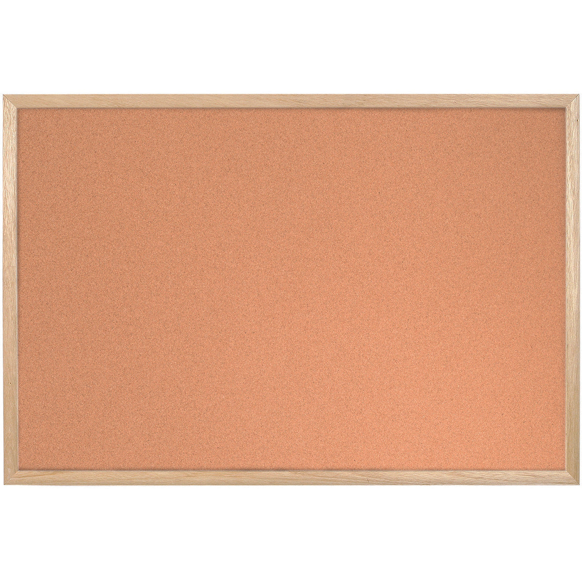 MC180012010 Cork Push Pin Bulletin Board, 12" x 18", Pine Wood Frame, Wall Mount Kit Included by MasterVision