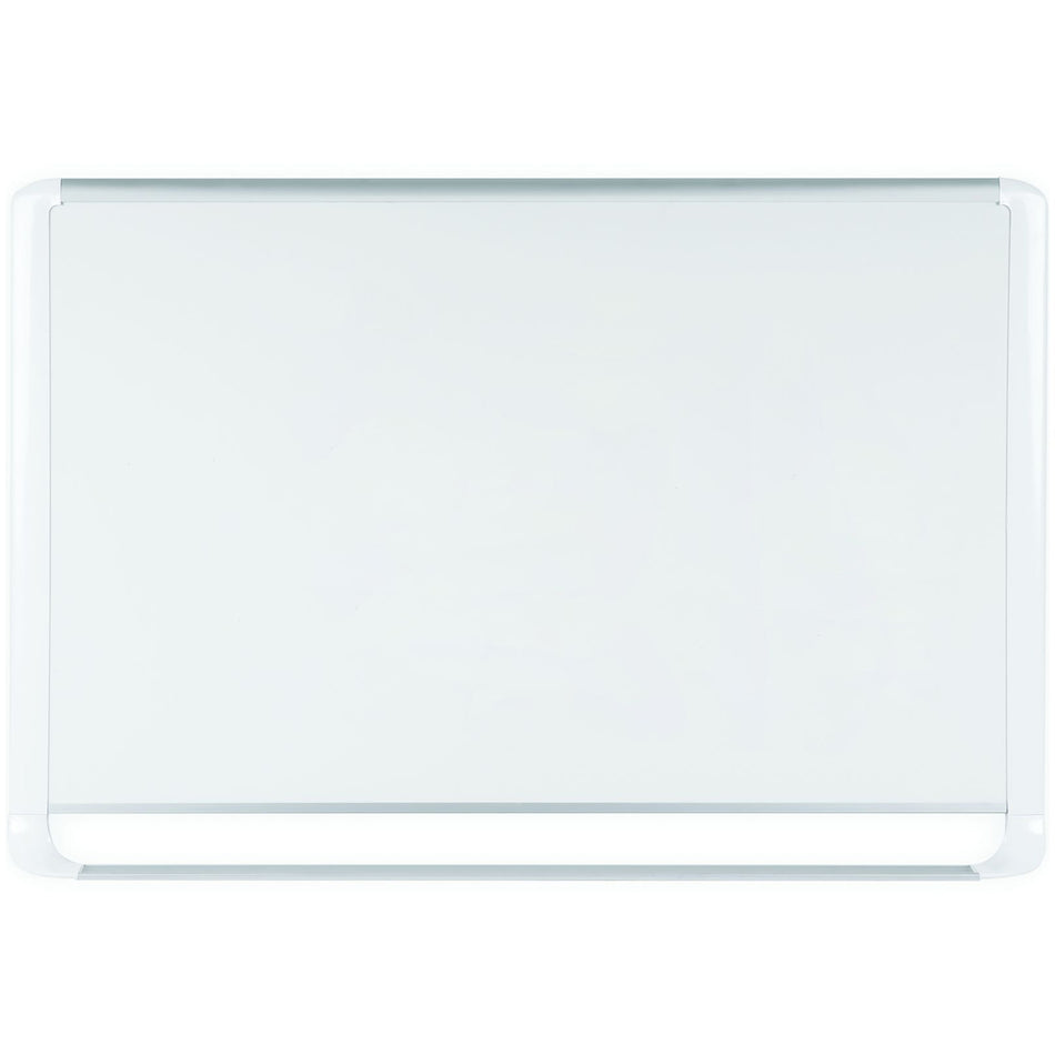 MVI030205 MVI Series Magnetic Laquered Steel Dry Erase Board, Easy Clean, Scratch Resistant Wall Mounting Whiteboard, 24" x 36", White Frame by MasterVision