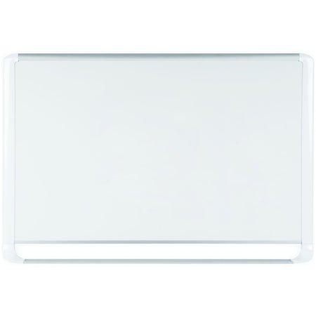 MVI210205 MVI Series Magnetic Laquered Steel Dry Erase Board, Easy Clean, Scratch Resistant Wall Mounting Whiteboard, 48" x 96", White Frame by MasterVision