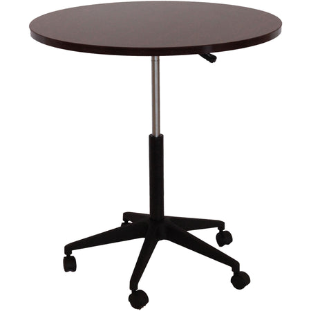 32" Mobile Round Table, Mahogany, N30-M