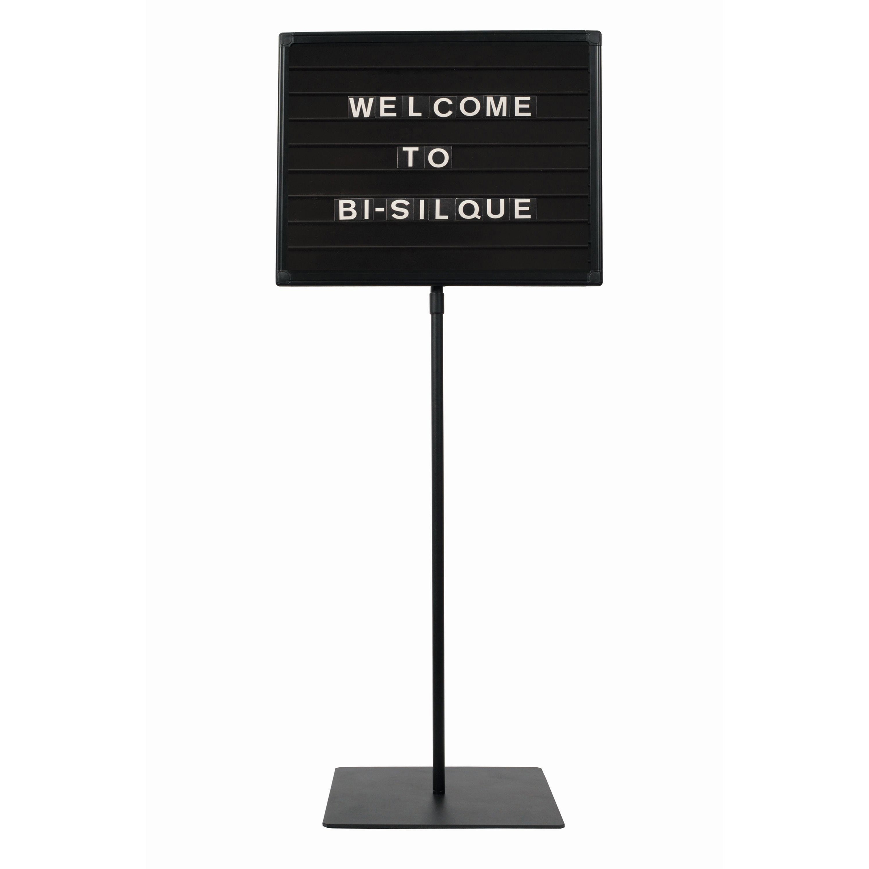 SIG04040404 Magnetic Changeable Letter Message Board with Floor Stand for Commercial, Wedding Halls, Funeral Homes, Conference Centers, 16" x 29" by MasterVision
