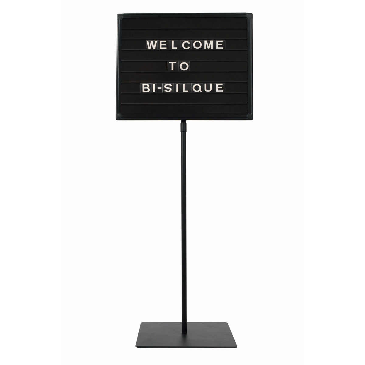 SIG06040404 Magnetic Changeable Letter Message Board with Floor Stand for Commercial, Wedding Halls, Funeral Homes, Conference Centers, 18" x 24" by MasterVision