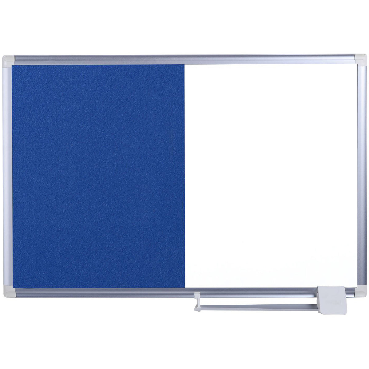 XA2722830 New-Gen Series Magnetic Dry Erase White Board Blue Felt Bulletin Board Combo, Wall Mount, Sliding Marker Tray, 48" x 72", Aluminum Frame by MasterVision