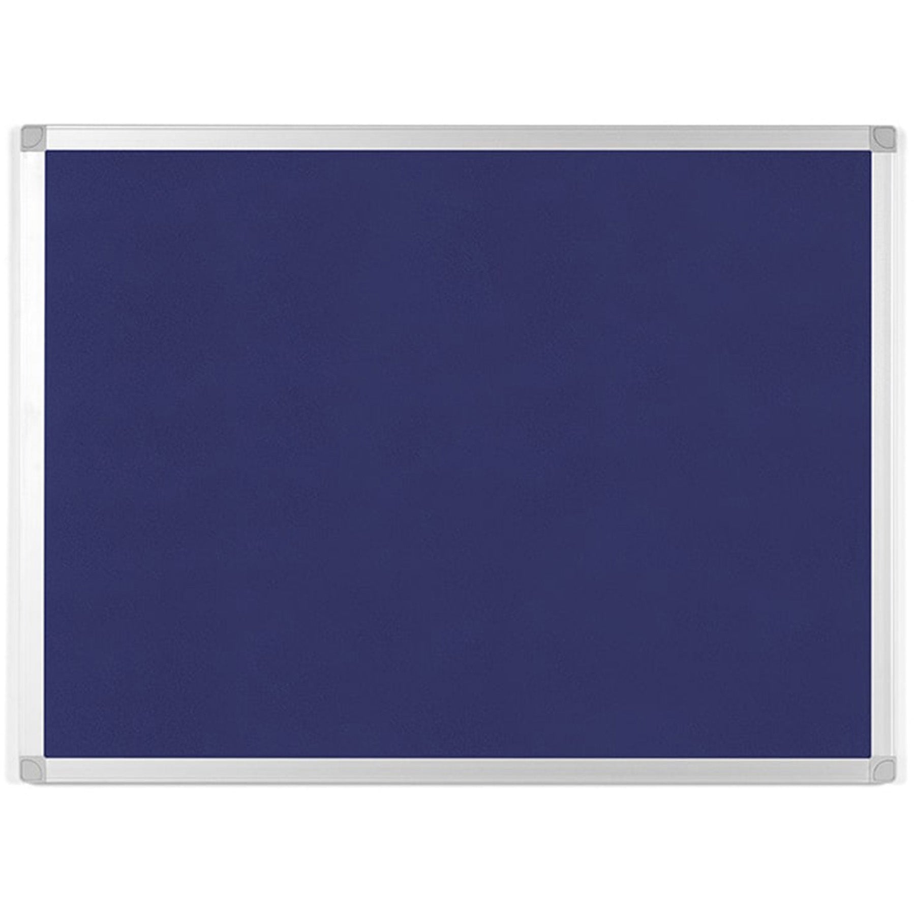 FA03439214 Ayda Wall Mount Push Pin Bulletin Board, 24" x 36", Blue Felt, Aluminum Frame, for Home or Office by MasterVision